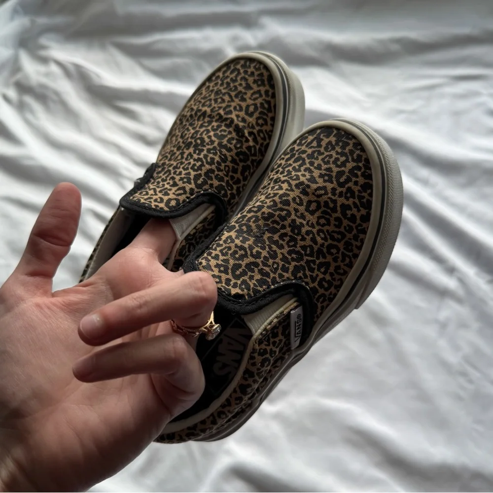 Vans Kids Leopard Slip-On Shoes